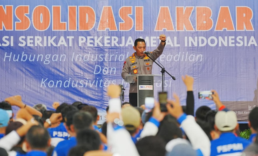Kapolri Tekankan Dunia Usaha Tetap Tumbuh Tanpa Mengabaikan Kesejahteraan Buruh
